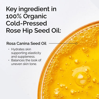 100% Organic Cold-Pressed Rose Hip Seed Oil - US 8174