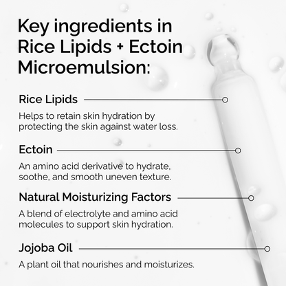 Rice Lipids + Ectoin Microemulsion - US 9314